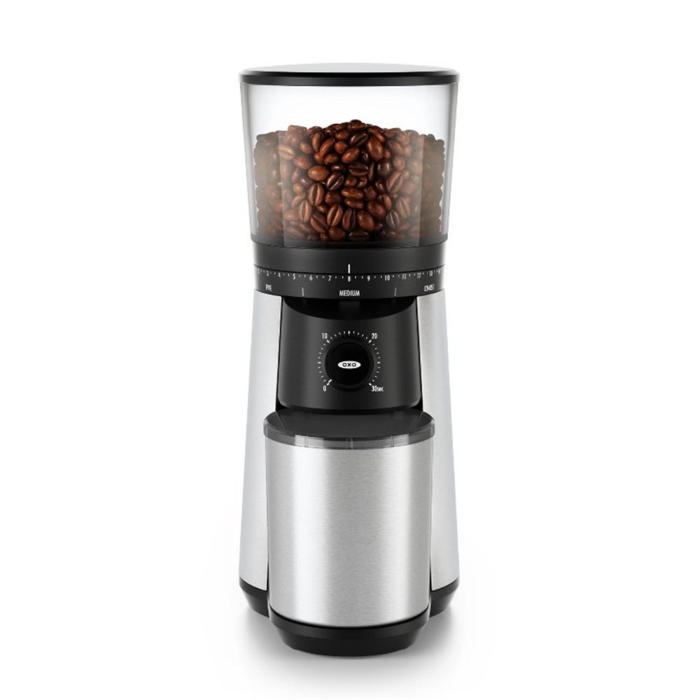 Oxo Silver and Black Coffee Grinder